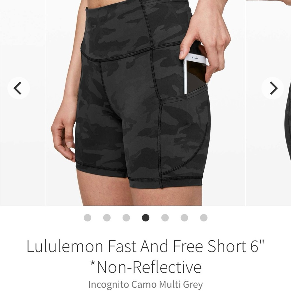 Lululemon Fast and Free 6” Shorts, Size 10